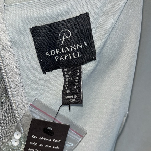 NWT Adrianna Papell Women's Beaded Off-The-Shoulder Dress Size 4 - Picture 4 of 9